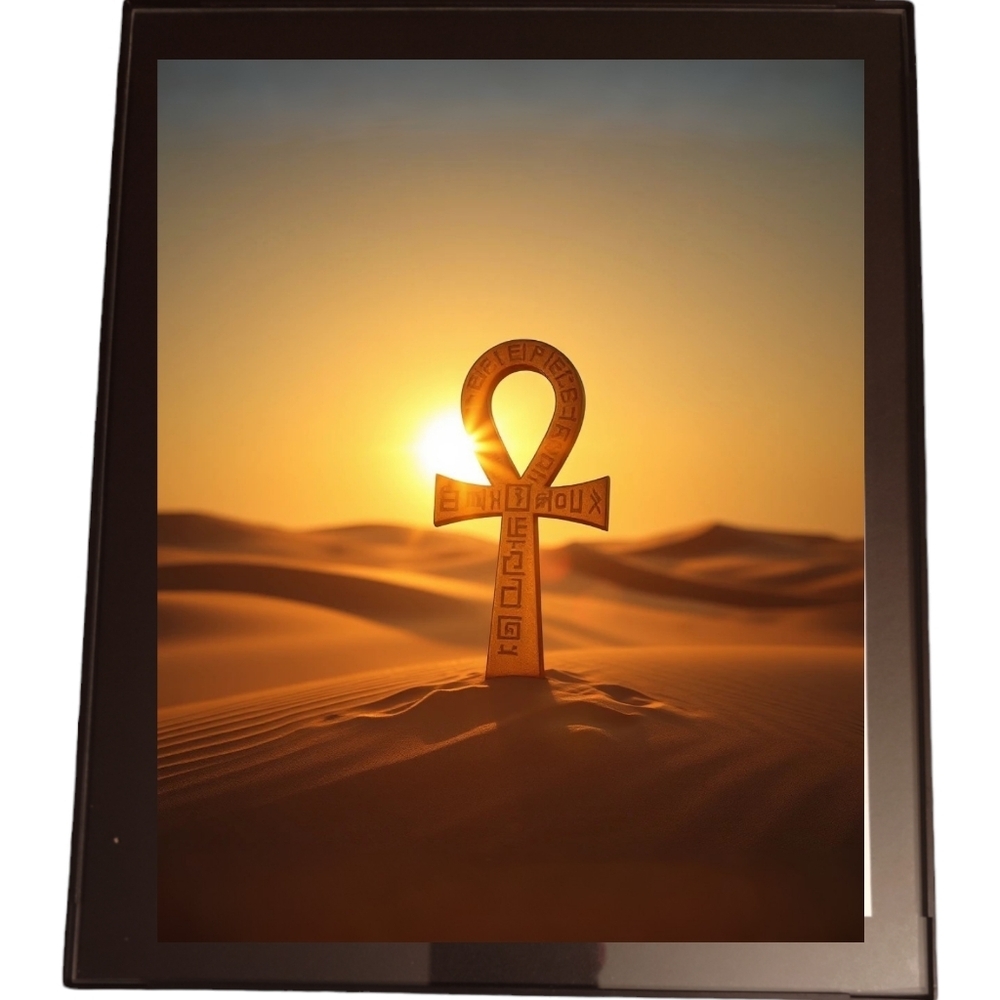 African Egyptian Ankh In A  Frame 8x10 Picture AI wall